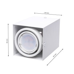 Lampa Sufitowa Blocco Biały 1x7W GU10 Led