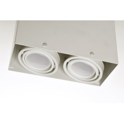 Deckenleuchte Blocco Weiß 2x7W GU10 LED