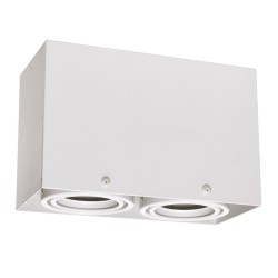 Lámpara de Techo Blocco Blanca 2x7W GU10 Led