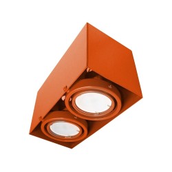 BLOCCO ORANGE CEILING LAMP 2x7W GU10 LED