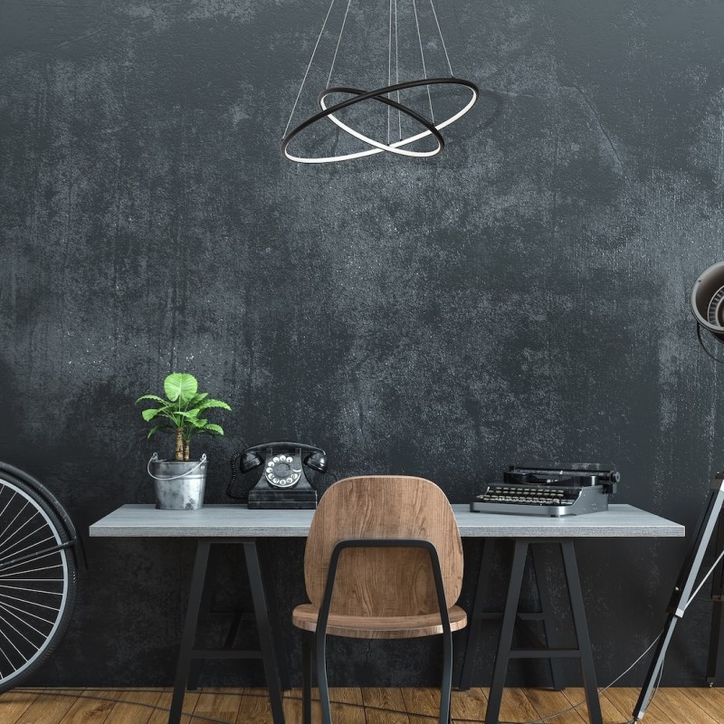 LÁMPARA COLGANTE ORION BLACK 53W LED