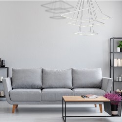 LÁMPARA COLGANTE NIX WHITE 117W LED