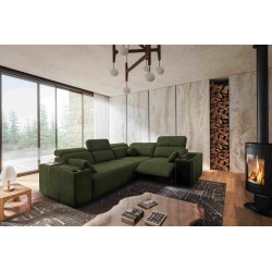 Milano II Mix corner sofa with sleeping and relaxation function, Plecionka, Verita 39