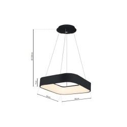 HÄNGELEUCHTE ASTRO SCHWARZ 40W LED 3000K-4000K