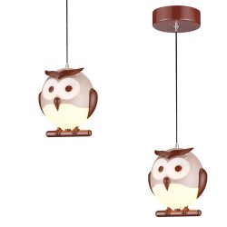 LÁMPARA COLGANTE OWL 1XE14 LED