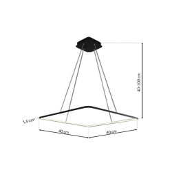 NIX BLACK 25W LED PENDANT LAMP