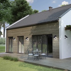 Solarleuchte Schmetterling 1,5W Schwarz