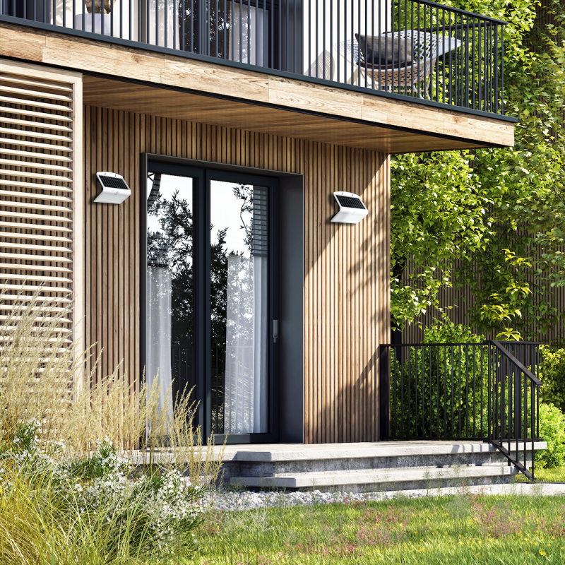 Solarleuchte Schmetterling 6,8W Weiß