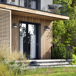 Solarleuchte Schmetterling 6,8W Schwarz