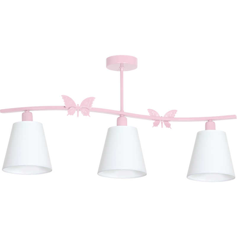 Chandelier ALICE PINK 3xE14
