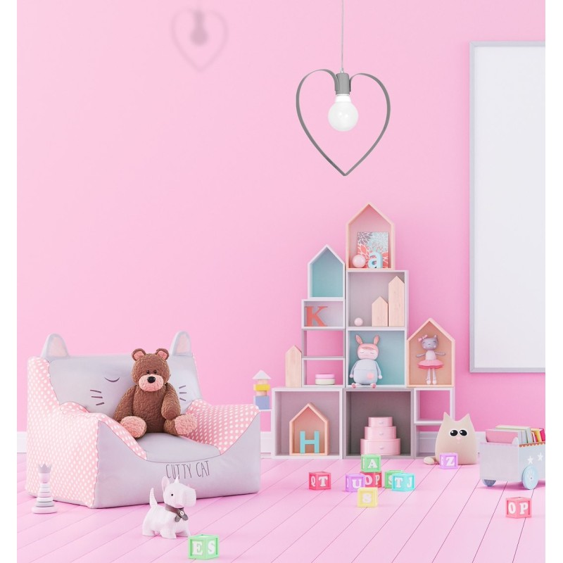 Hängelampe AMORE GREY 1xE27