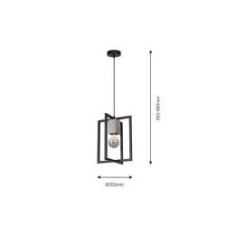Lampa Wisząca Ralph 1xE27