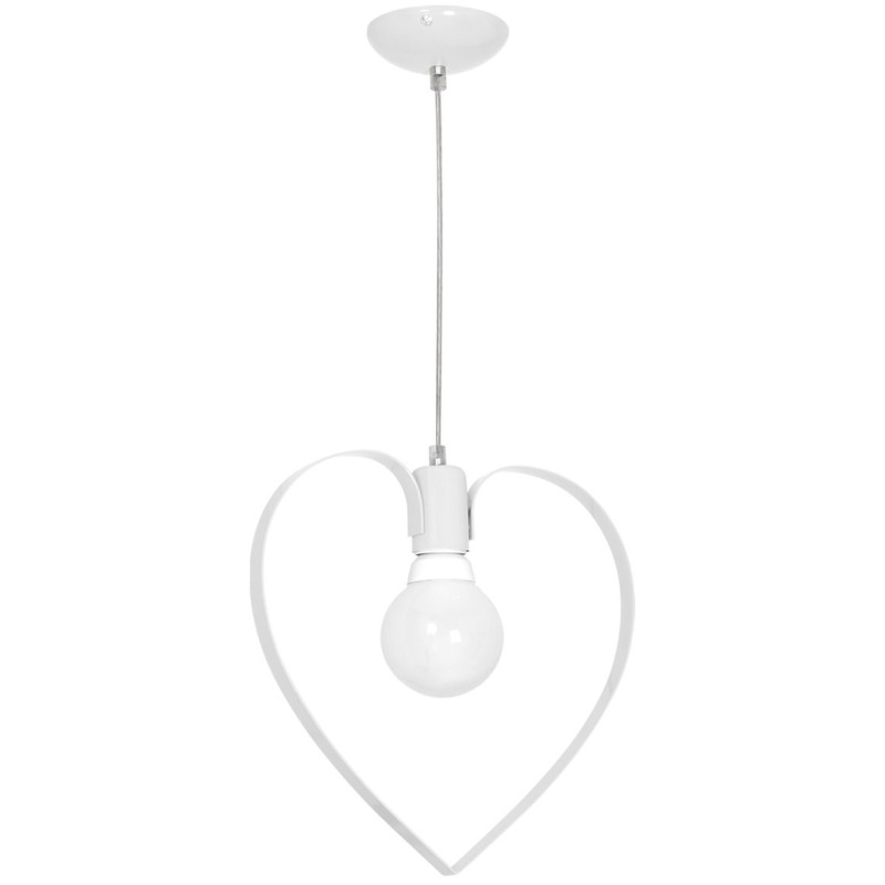 Amore hanging lamp 1xE27 White