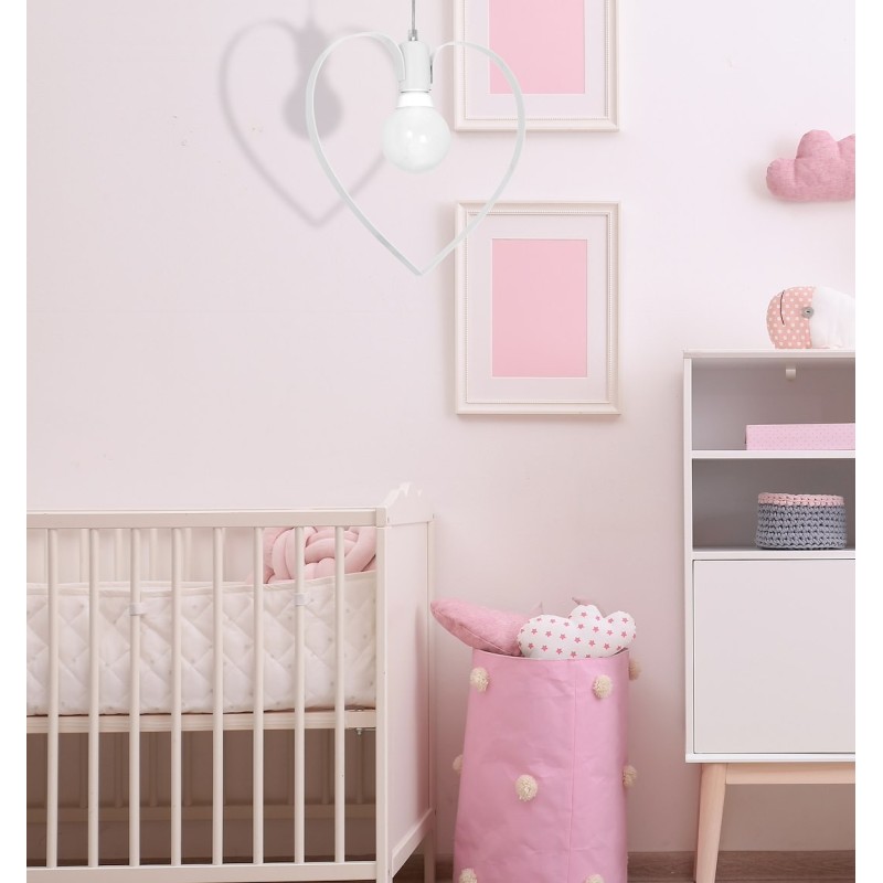 Lampa wisząca Amore 1xE27 Biały