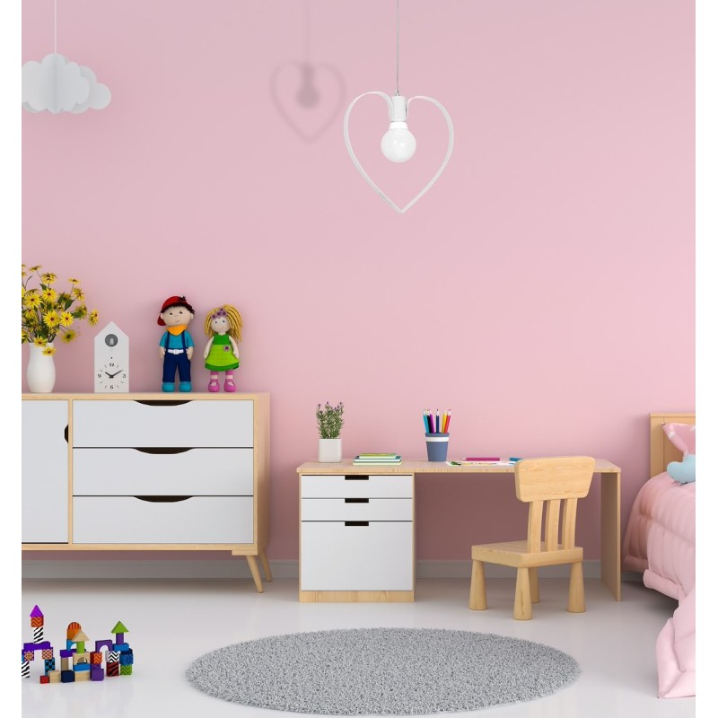 Lampa wisząca Amore 1xE27 Biały