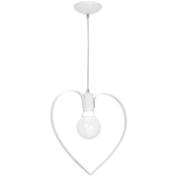 Lámpara colgante Amore 1xE27 Blanco