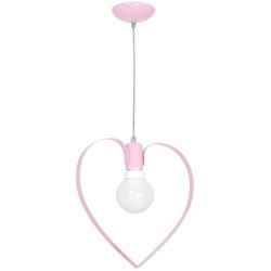 Lampa wisząca AMORE PINK 1xE27