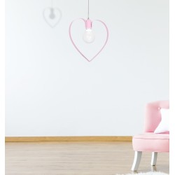 Lampa wisząca AMORE PINK 1xE27