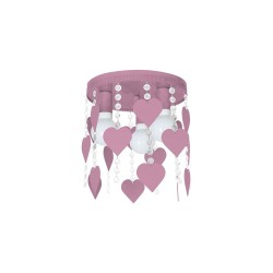 Lámpara de Techo CORAZON VIOLET 3xE27