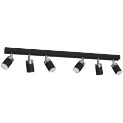 Ceiling lamp JOKER BLACK/CHROME 6xGU10