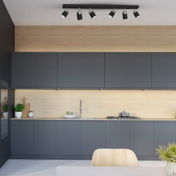 Стельова лампа JOKER BLACK/CHROME 6xGU10