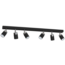 Ceiling lamp JOKER BLACK/CHROME 6xGU10