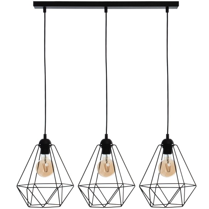 BASKET BLACK Pendant Lamp 3xE27