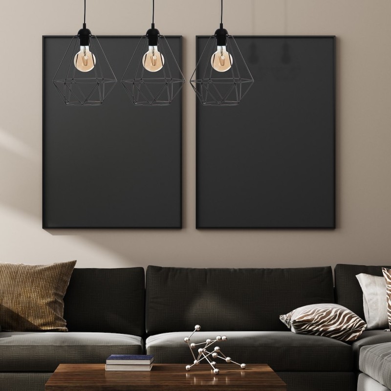 BASKET BLACK Pendant Lamp 3xE27