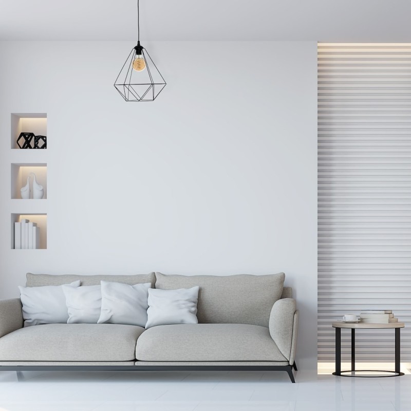 Hängelampe BASKET BLACK 1xE27