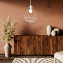 BASKET WHITE Hanging Lamp 1xE27