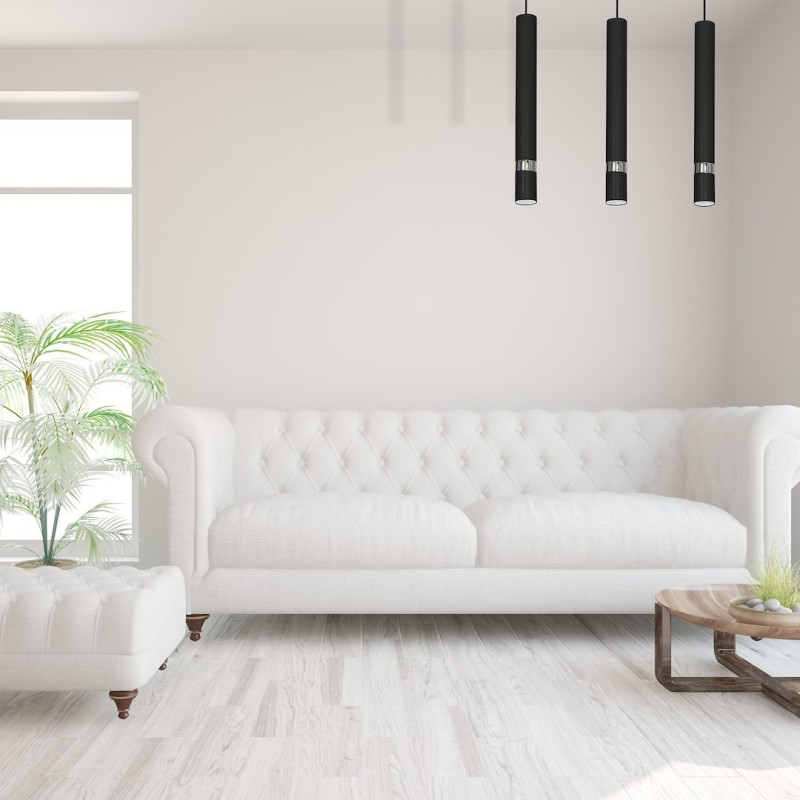 Lámpara colgante JOKER BLACK/CHROME 3xGU10