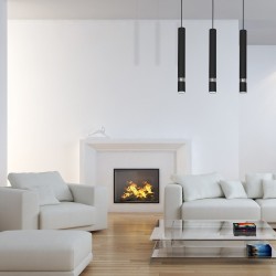 Lámpara colgante JOKER BLACK/CHROME 3xGU10