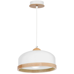 Lámpara colgante STUDIO WHITE 1xE27