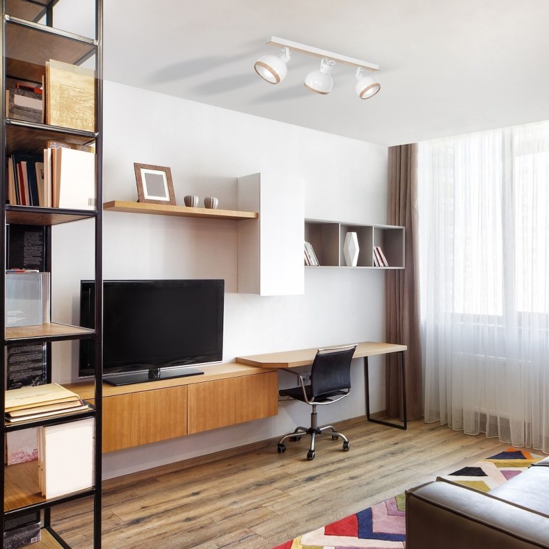 Lampa sufitowa Oval 3xE27 Biały