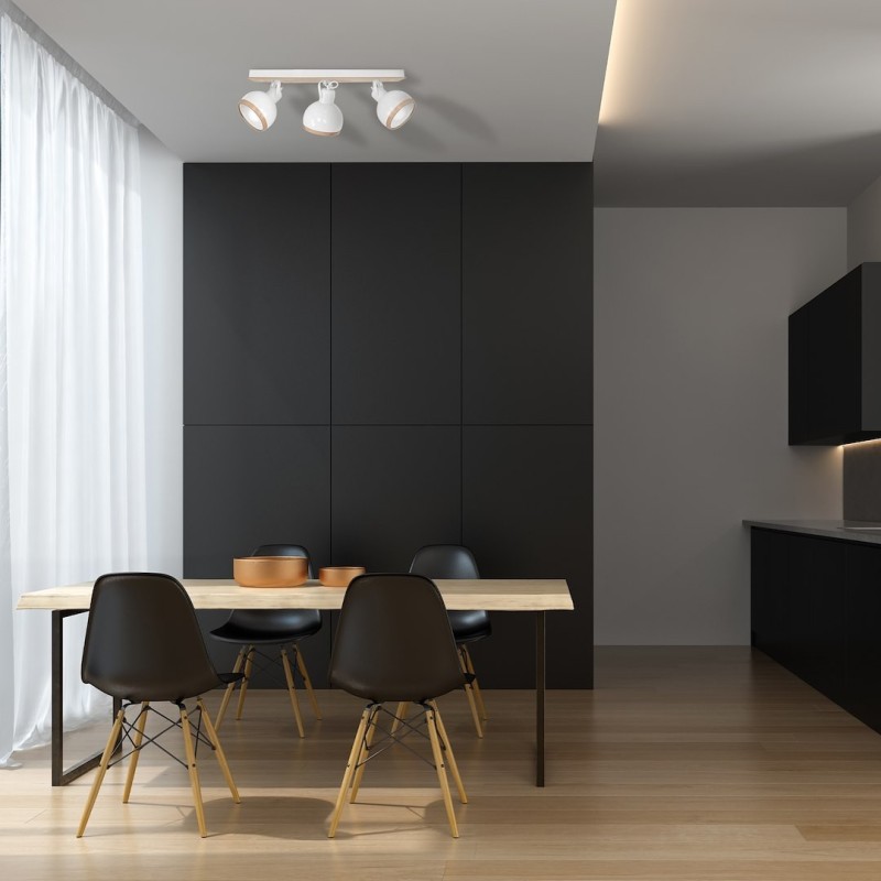 Lampa sufitowa Oval 3xE27 Biały