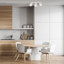 Deckenleuchte Oval 3xE27 Weiß