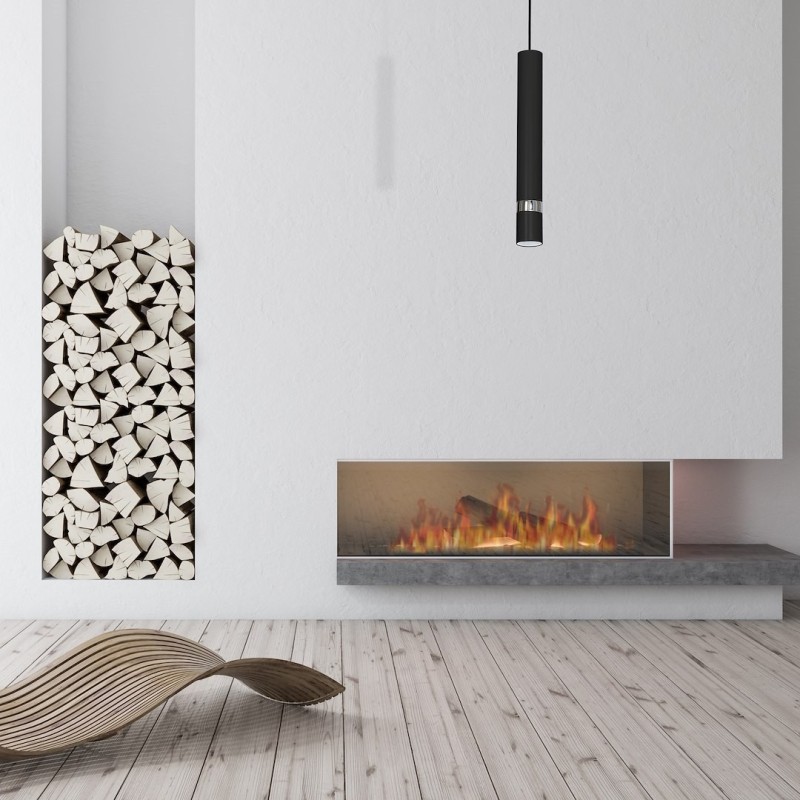 Hängeleuchte JOKER SCHWARZ/CHROM 1xGU10