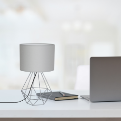 Настільна лампа BASKET GRAY 1xE27
