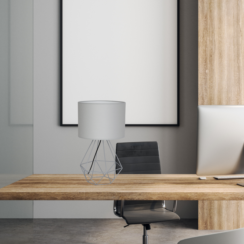 BASKET GRAY night lamp 1xE27