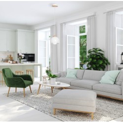 Lámpara colgante DAMA WHITE 1xE27