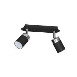 JOKER BLACK/CHROME Ceiling Lamp 2xGU10