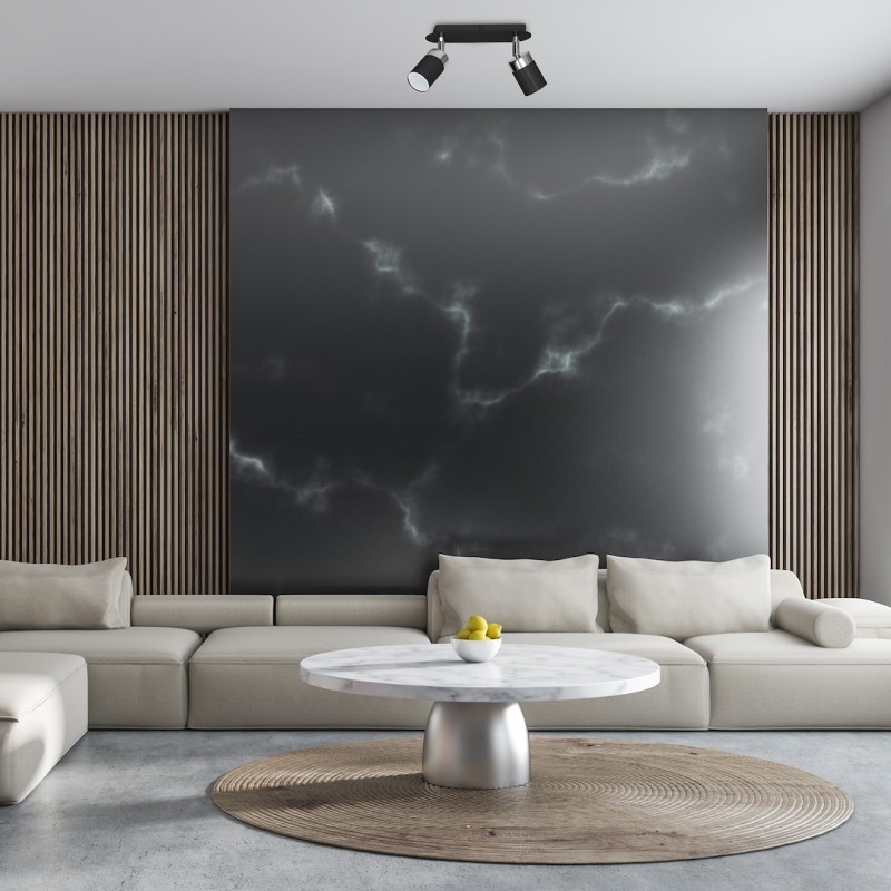 JOKER BLACK/CHROME Ceiling Lamp 2xGU10