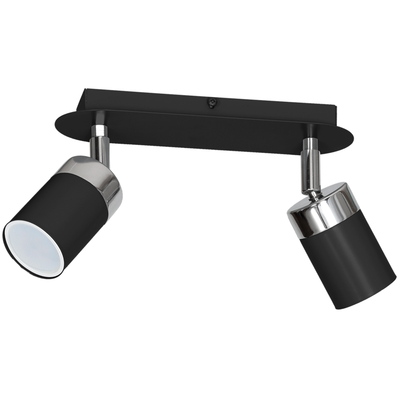 Стельова лампа JOKER BLACK/CHROME 2xGU10