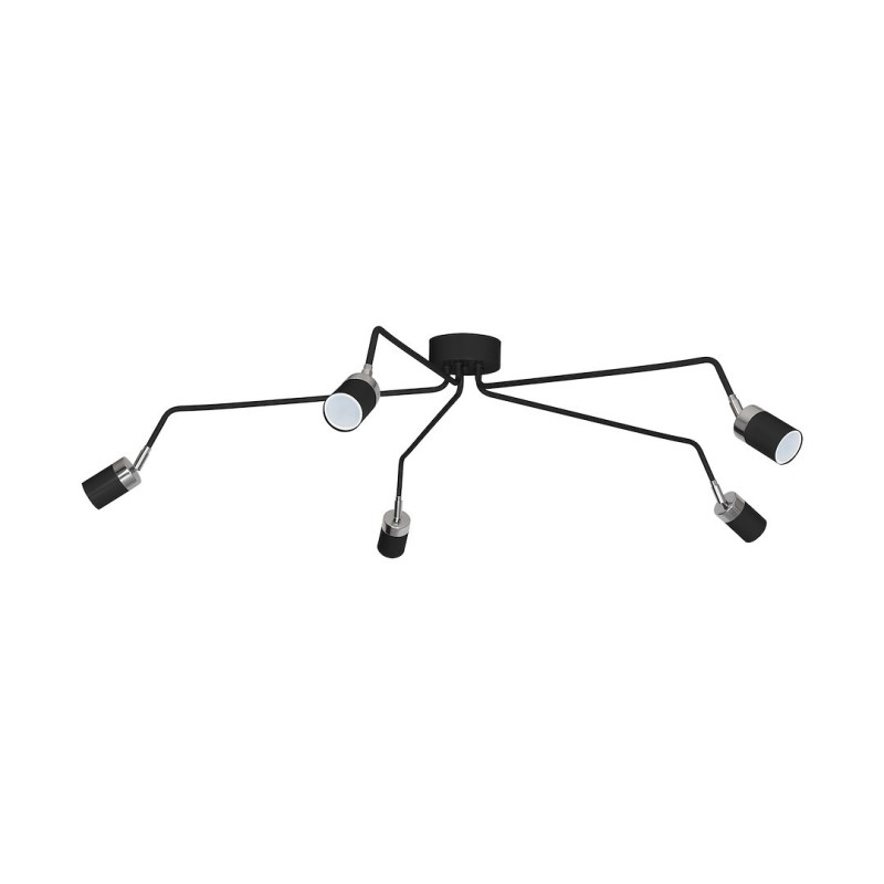 JOKER BLACK/CHROME Ceiling Lamp 5xGU10