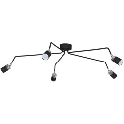JOKER BLACK/CHROME Ceiling Lamp 5xGU10