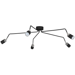 JOKER BLACK/CHROME Ceiling Lamp 5xGU10
