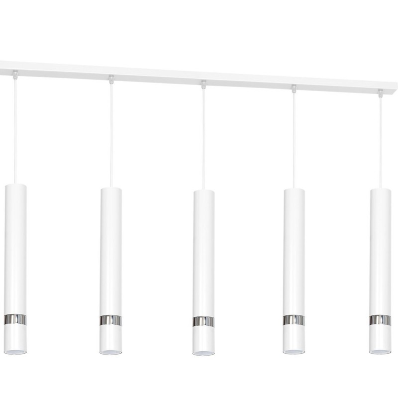 Lampa wisząca JOKER WHITE/CHROME 5xGU10