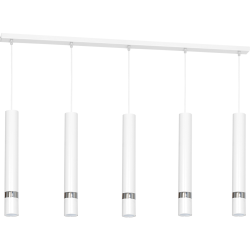 Lámpara colgante JOKER WHITE/CHROME 5xGU10