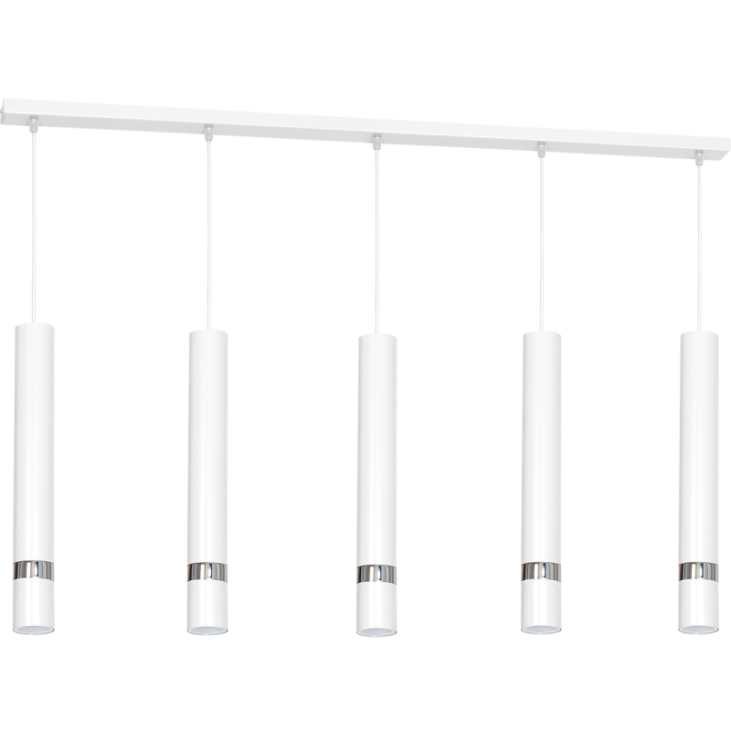 Lámpara colgante JOKER WHITE/CHROME 5xGU10