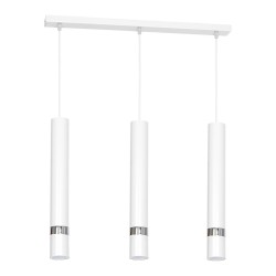 JOKER WHITE/CHROME Pendant Lamp 3xGU10